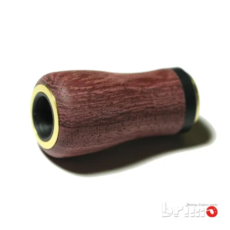 パープルハートのウッド製ハンドルノブ - ブリモ リールハンドルノブと